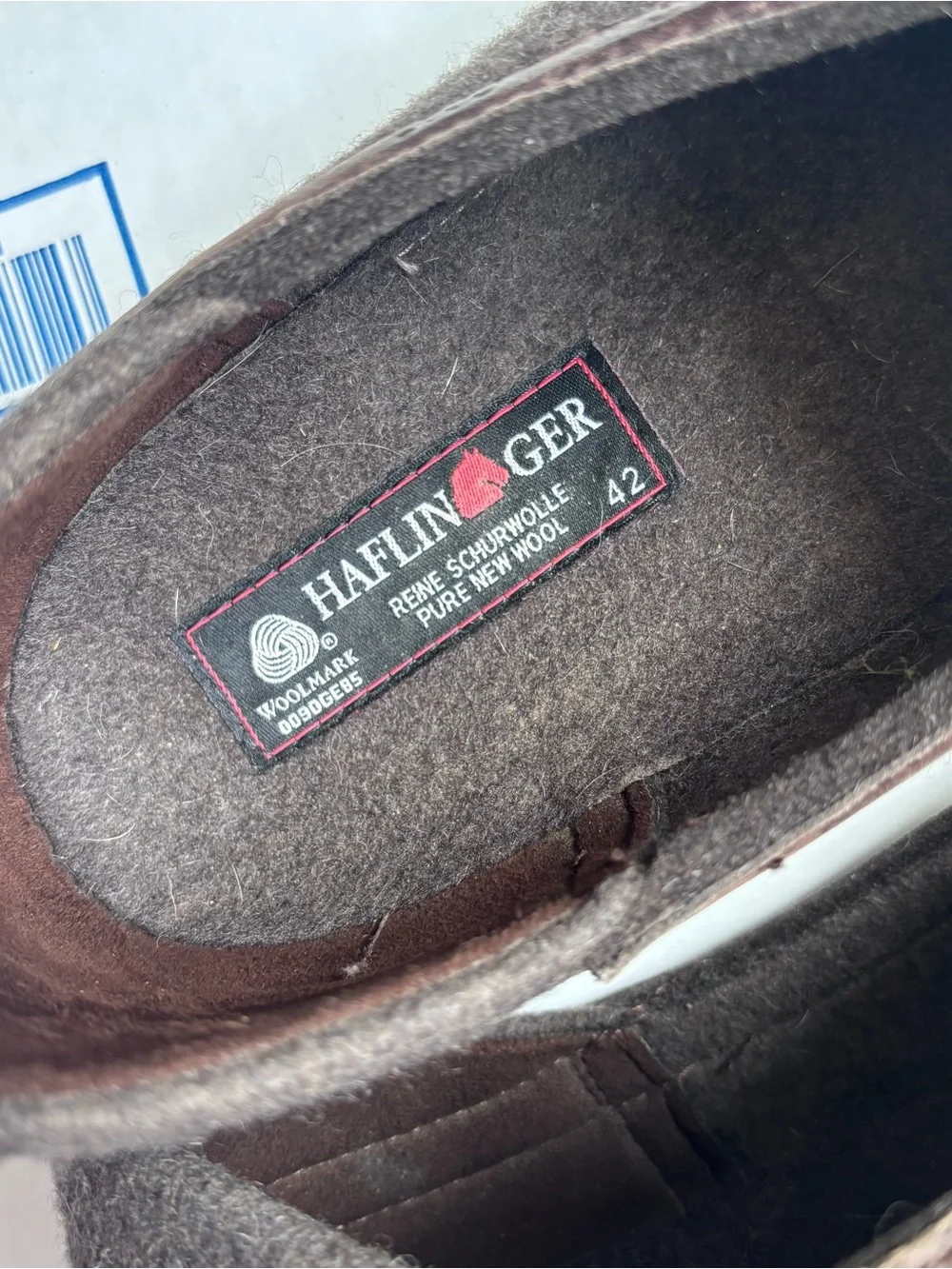 Haflinger Grizzly Wool closed heel mule Clog Sz 42 | men’s Sz 9